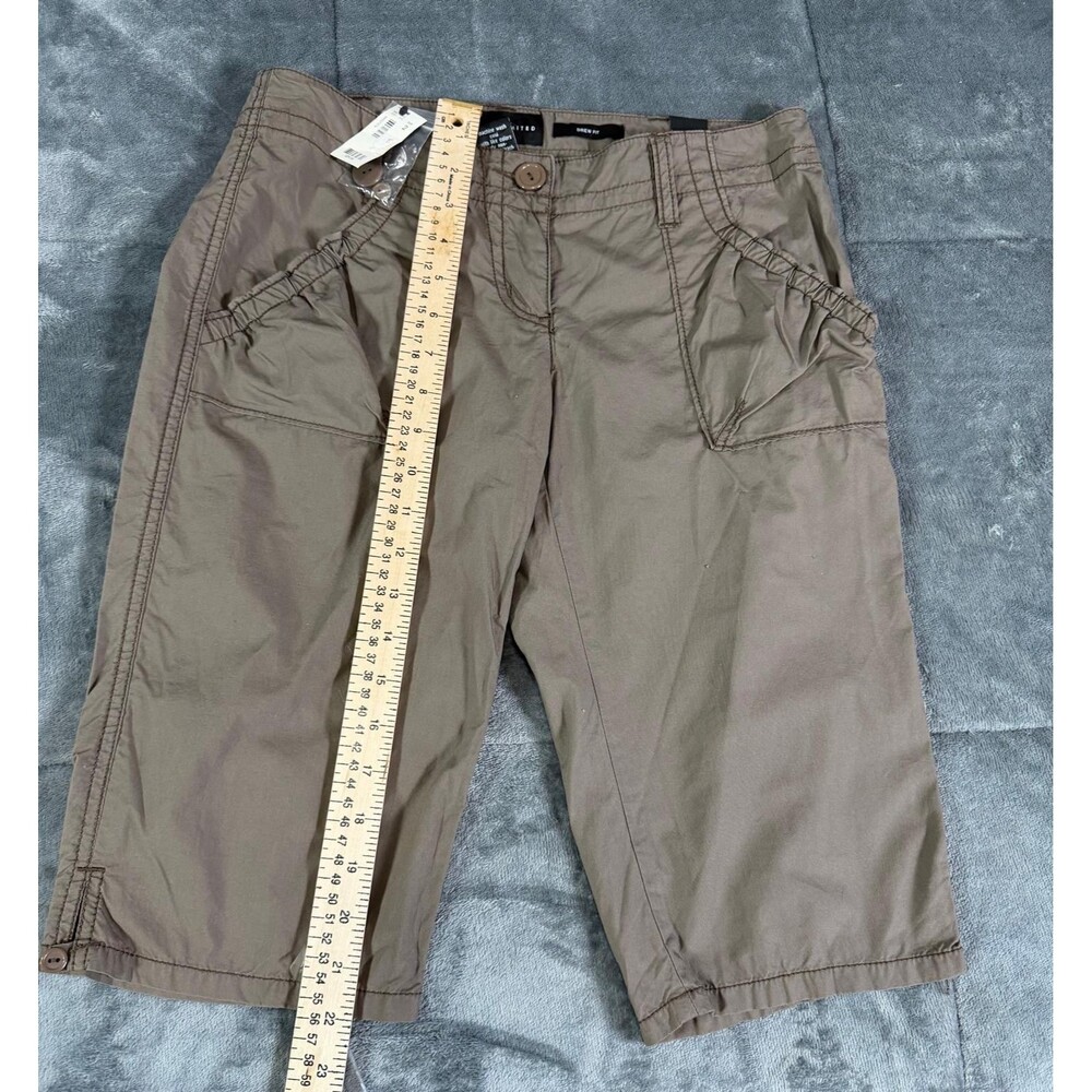 The Limited Womens Capri Pants Size 2 NWT Brown Drew Fit Cropped Casual Outdoor. - Picture 3 of 9